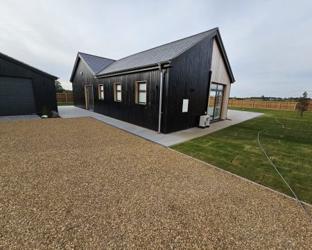 rural gravel driveway installation in norwich norfolk