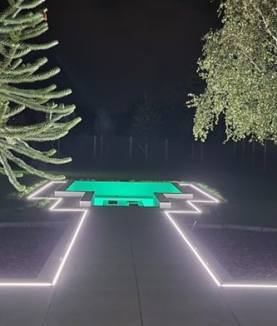 LED garden lighting setup in Norfolk